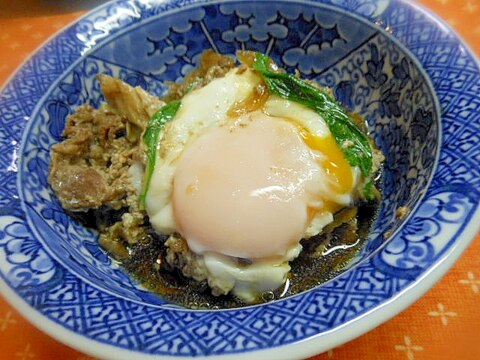 舞茸と牛肉の卵煮